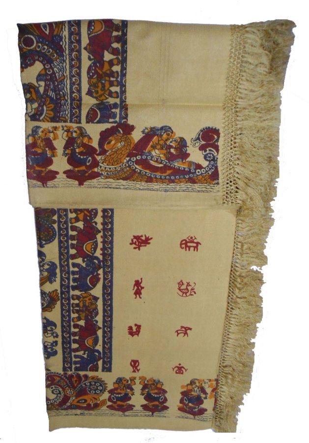 Tussar kantia shawl